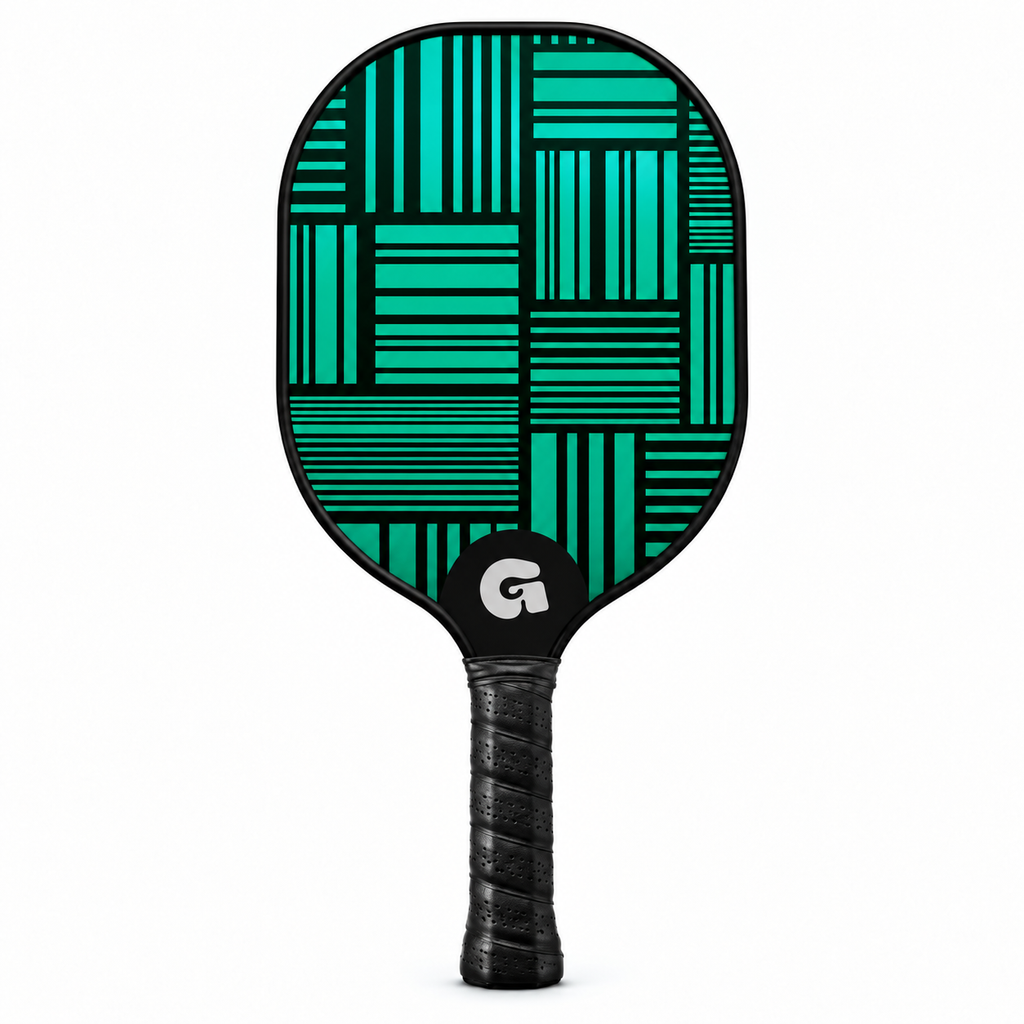 G Series Pickleball Paddle Set | Teal & Black Pattern