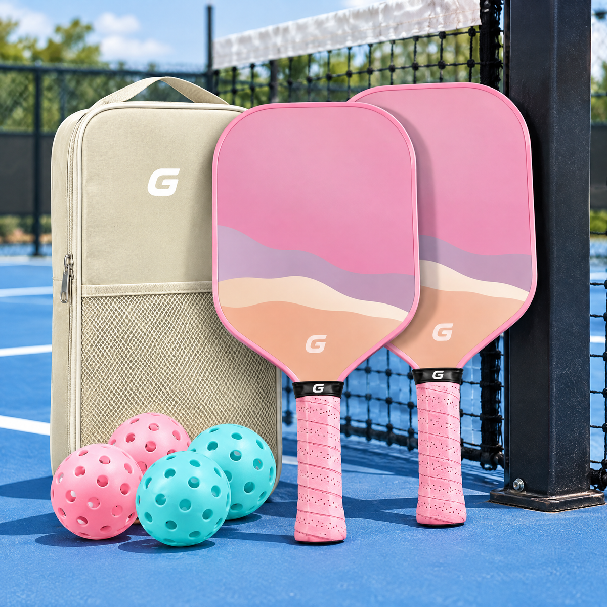 G Series Pickleball Paddle Set | Sunset Gradient Edition
