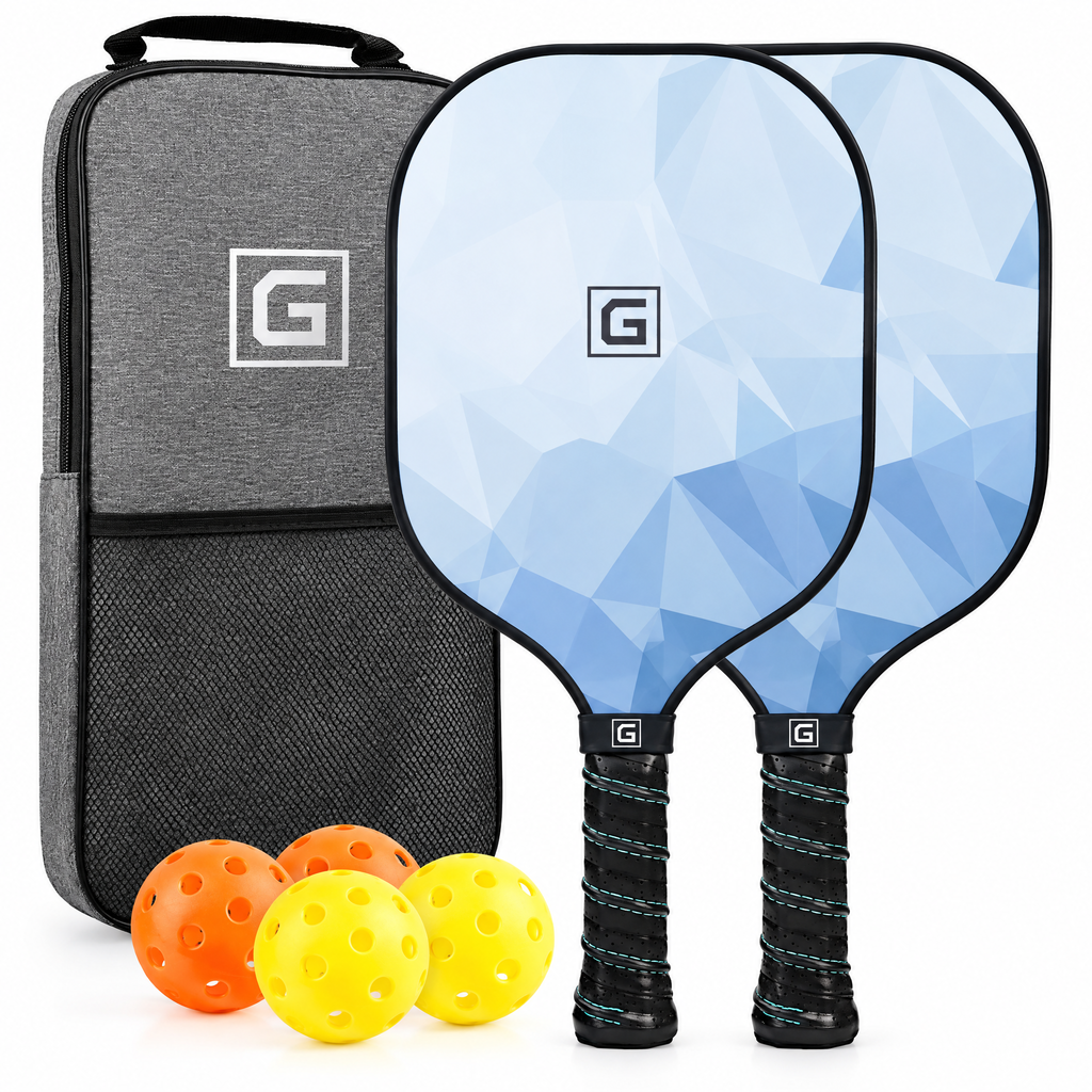 G Series Pickleball Paddle Set | Blue Geometric Edition
